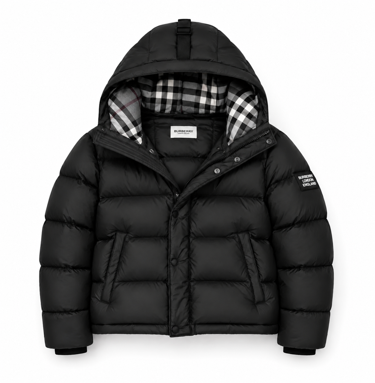 “BB“ Hooded Puffer Jacke