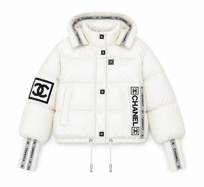 “CC“ Hooded Puffer Jacke
