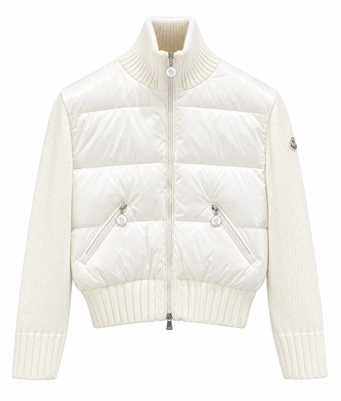 “MC“ Knit Sleeve Puffer Jacke